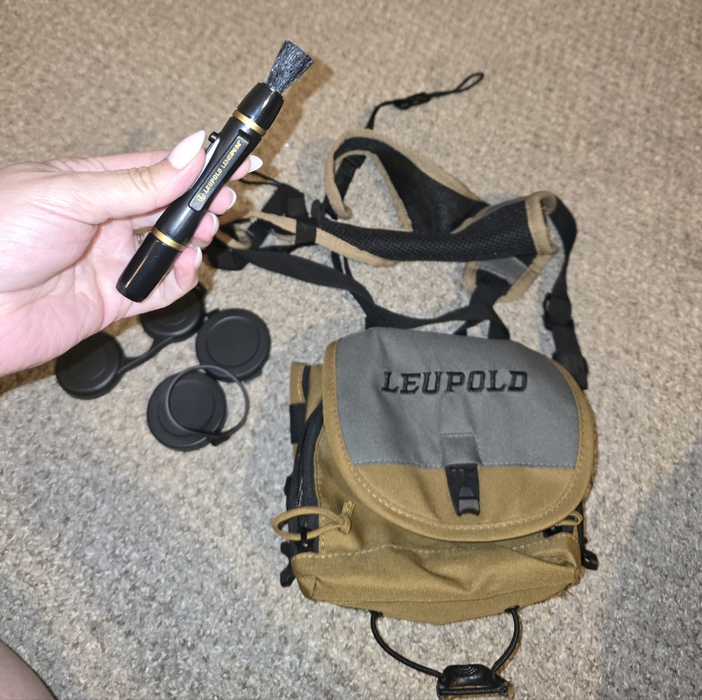 Men's Two-Tone Grey/Tan Binocular Harness Bag